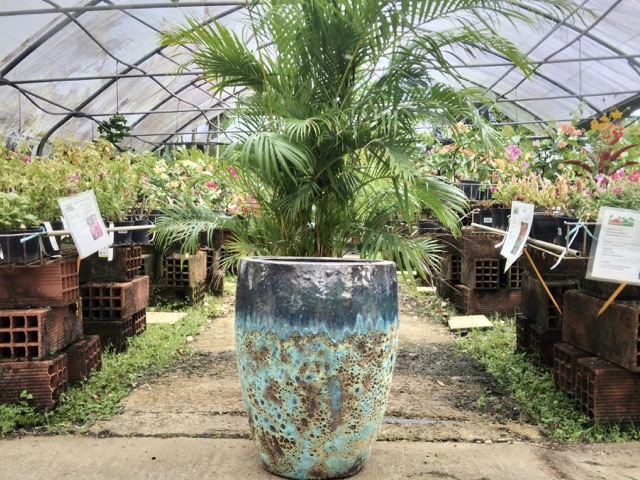 Vase de jardin XXL turquoise